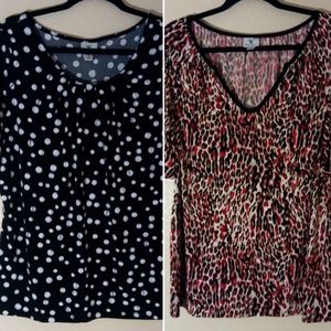 2 Worthington Stretch Blouses
